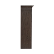 Pemberly Row 5 Piece Executive Desk Set in Saddle Brown Wood Finish