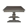 Pemberly Row 7 Piece Trestle Table Set with Double Pedestals in Havana Brown