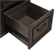 Pemberly Row Credenza with Dovetail Drawer Construction in Saddle Brown