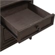 Pemberly Row Credenza with Dovetail Drawer Construction in Saddle Brown