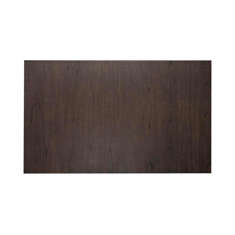 Pemberly Row Trestle Table Set with Two Refectory Leaves in Gray
