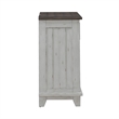 Pemberly Row Bedside Chest with Charging Station in Riverstone White