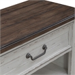 Pemberly Row Bedside Chest with Charging Station in Riverstone White