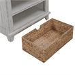 Pemberly Row Bedside Chest with Charging Station in Riverstone White