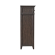 Pemberly Row 5 Drawer Chest with Cedar Lined Drawer in Saddle Brown