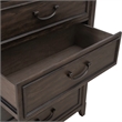 Pemberly Row 5 Drawer Chest with Cedar Lined Drawer in Saddle Brown