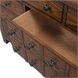 Pemberly Row Queen Sleigh Bed with Dresser Mirror and Chest in Medium Brown