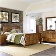 Pemberly Row King Sleigh Bed with Dresser Mirror Chest and Nightstand