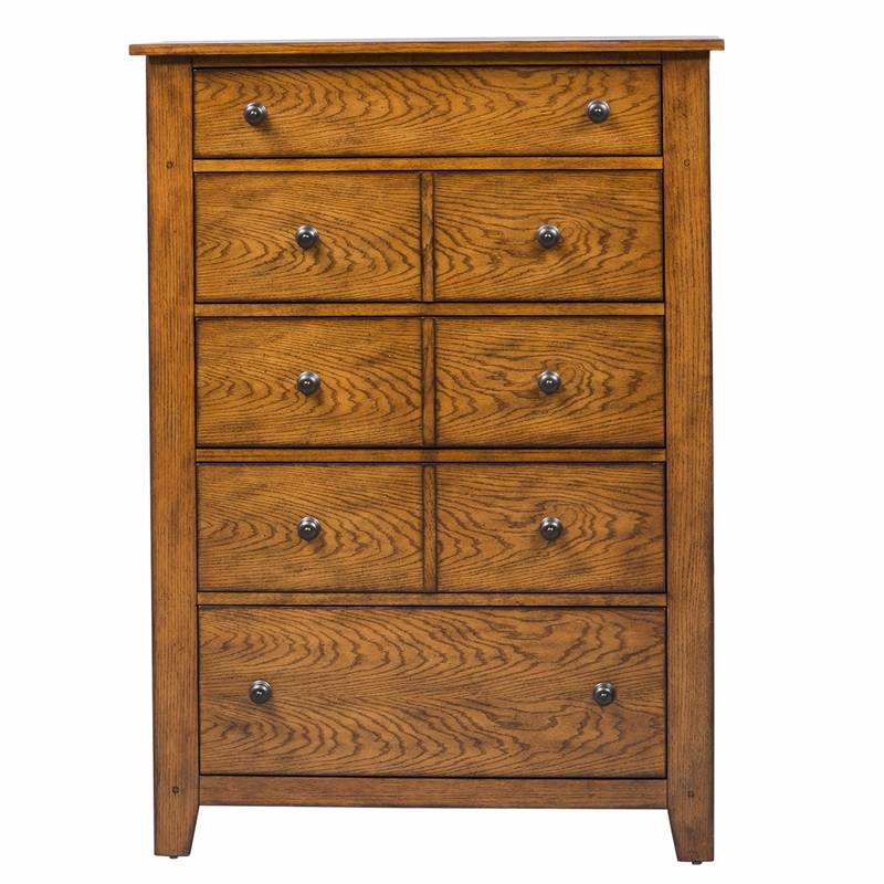Pemberly Row King Sleigh Bed with Dresser Mirror Chest and Nightstand