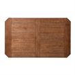 Pemberly Row Rectangular Leg Dining Table with 2 Leaves in Rustic Oak