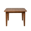 Pemberly Row Rectangular Leg Dining Table with 2 Leaves in Rustic Oak