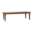 Pemberly Row Rectangular Leg Dining Table with 2 Leaves in Rustic Oak