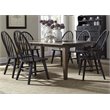 Pemberly Row 7 Piece Rectangular Dining Set with Craftsman Details