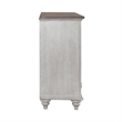 Pemberly Row Cottage Buffet with Wine Storage and Glass Holders in White