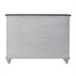 Pemberly Row Cottage Buffet with Wine Storage and Glass Holders in White
