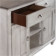 Pemberly Row Cottage Buffet with Wine Storage and Glass Holders in White