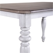 Pemberly Row 7 Piece Rectangular Dining Set with X Back Chairs in White