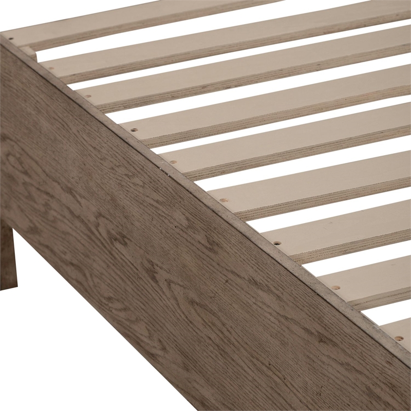 Pemberly Row King Upholstered Storage Bed with Cedar Drawers in Burnished Beige