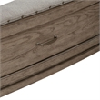 Pemberly Row King Upholstered Storage Bed with Cedar Drawers in Burnished Beige