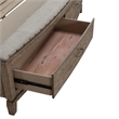 Pemberly Row King Upholstered Storage Bed with Cedar Drawers in Burnished Beige