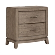 Pemberly Row Queen Upholstered Bed with Dresser Mirror and Nightstand
