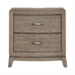 Pemberly Row Queen Upholstered Bed with Dresser Mirror and Nightstand
