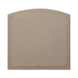 Pemberly Row Arched Beveled Mirror with Bolt-On Supports in Coffee Bean