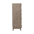 Pemberly Row Queen Upholstered Bed with Dresser Mirror Chest and Nightstand