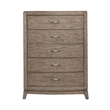 Pemberly Row Queen Upholstered Bed with Dresser Mirror Chest and Nightstand