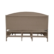 Pemberly Row King Upholstered Bed with Dresser Mirror and Nightstand