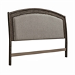 Pemberly Row Queen Panel Headboard with Starburst Veneer in Coffee Bean