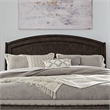 Pemberly Row Queen Panel Headboard with Starburst Veneer in Coffee Bean