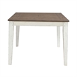 Pemberly Row Rectangular Leg Dining Table with Butterfly Leaf in White
