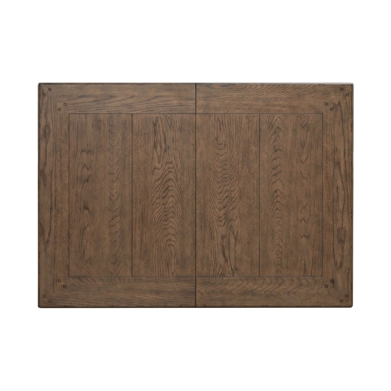 Pemberly Row Rectangular Leg Dining Table with Butterfly Leaf in White