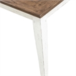 Pemberly Row Rectangular Leg Dining Table with Butterfly Leaf in White