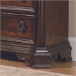 Pemberly Row California King Sleigh Bed with Dresser Mirror and Nightstand