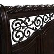 Pemberly Row King Sleigh Bed with Dresser and Mirror in Brownstone