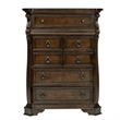 Pemberly Row California King Sleigh Bed with Dresser Mirror and Chest