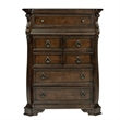 Pemberly Row California King Sleigh Bed with Dresser Mirror and Chest