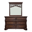 Pemberly Row California King Sleigh Bed with Dresser Mirror and Chest