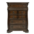 Pemberly Row Queen Sleigh Bed with Dresser Mirror Chest and Nightstand