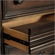 Pemberly Row Queen Sleigh Bed with Dresser Mirror Chest and Nightstand