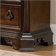 Pemberly Row Queen Sleigh Bed with Dresser Mirror Chest and Nightstand