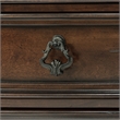 Pemberly Row Queen Sleigh Bed with Dresser Mirror and Chest in Brownstone