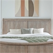 Pemberly Row King Sleigh Headboard with Louis Philippe Styling in Saddle Tan
