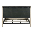 Pemberly Row Queen Sleigh Bed with Louis Philippe Styling in Saddle Tan