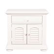 Pemberly Row Queen Panel Bed with Dresser Mirror and Nightstand in White