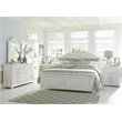 Pemberly Row Queen Panel Bed with Dresser Mirror and Nightstand in White