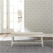 Pemberly Row Upholstered Dining Bench with Turned Legs in Antique Linen