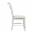 Pemberly Row 5 Piece Rectangular Dining Set with Slat Back Chairs in Linen